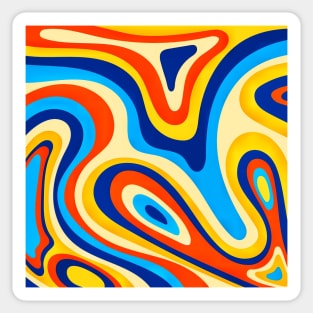 Psychedelic groovy pattern Sticker